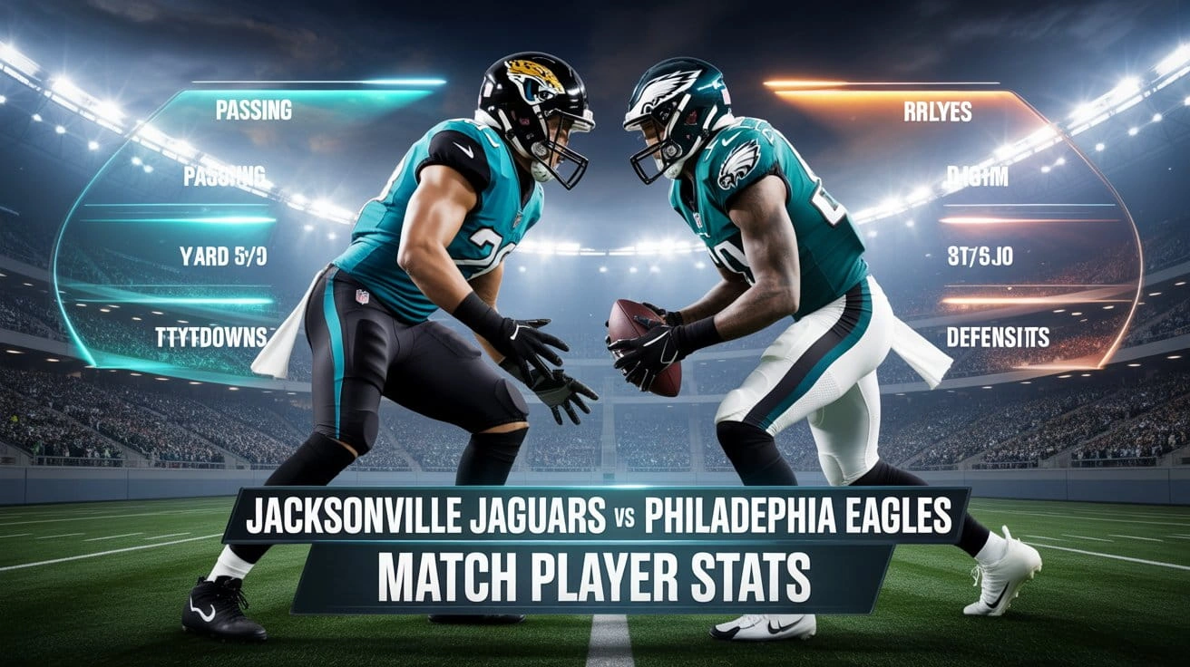 Jacksonville Jaguars vs Philadelphia Eagles Match Player Stats